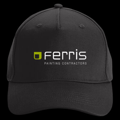 Printed Ferris Painting Contractors Left Chest - Organic Cotton 5 Panel Cap Thumbnail