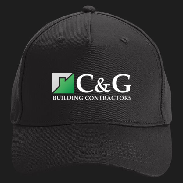 Printed - C&G Building - Left Chest - Organic Cotton 5 Panel Cap Thumbnail