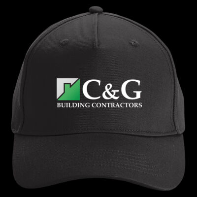 Printed - C&G Building - Left Chest - Organic Cotton 5 Panel Cap Thumbnail