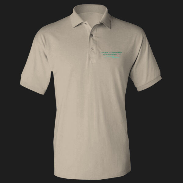 Printed - Caws Carpentry - Left Chest - DryBlend® Adult Jersey Polo Thumbnail
