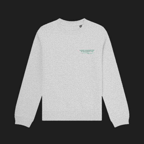 Printed - Caws Carpentry - Left Chest - Organic Sweatshirt Thumbnail
