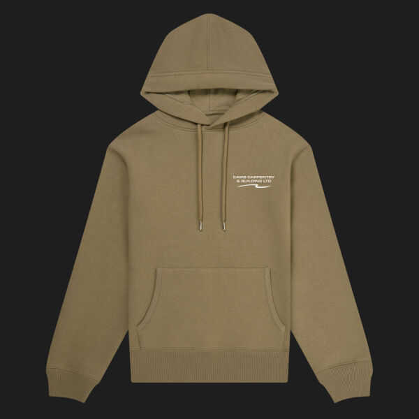 Printed - Caws Carpentry - Left Chest - Organic Hoodie Thumbnail