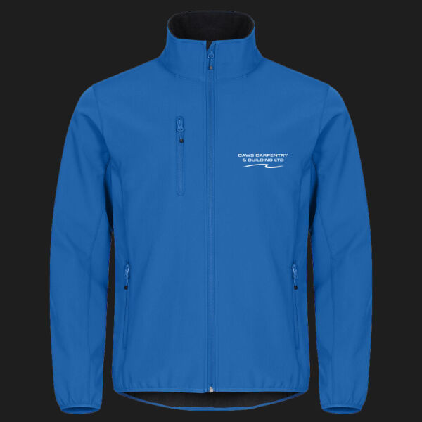 Printed - Caws Carpentry - Left Chest - Classic Softshell Jacket Thumbnail