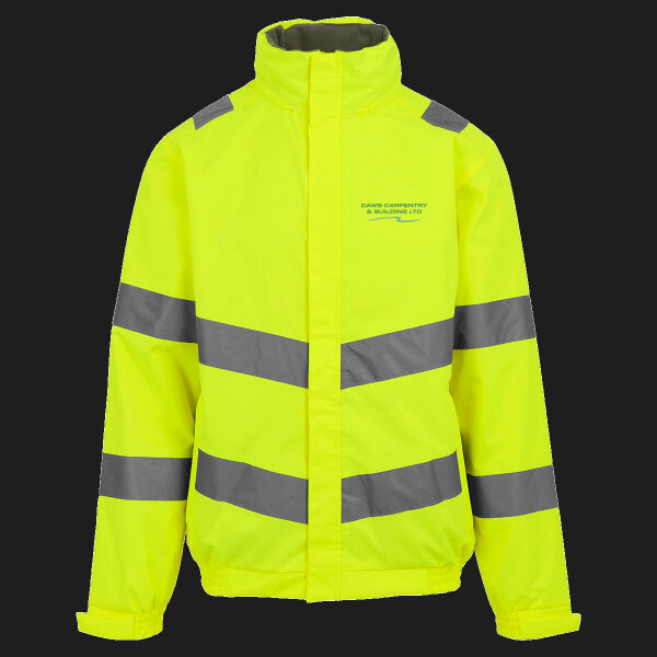 Printed - Caws Carpentry - Left Chest - Hi-Vis Pro Contract Dover Jacket (Class 3) Thumbnail
