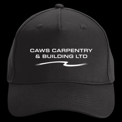 Printed - Caws Carpentry - Left Chest - Organic Cotton 5 Panel Cap Thumbnail
