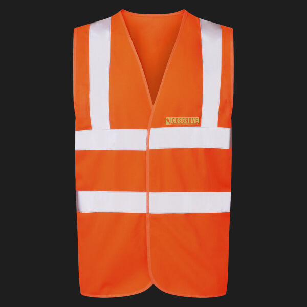 Printed - Cosgrove Painting - Left Chest - UCC 4-Band Safety Waistcoat Thumbnail