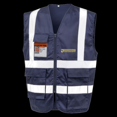 Printed - Cosgrove Painting - Left Chest - Heavy Duty Polycotton Security Vest Thumbnail
