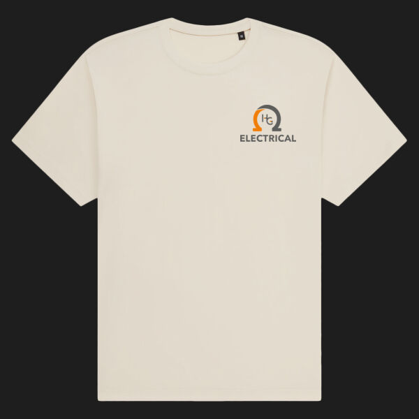 Printed - HG Electrical  - Left Chest - Organic Heavy T-Shirt Thumbnail