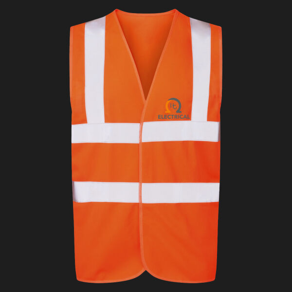 Printed - HG Electrical  - Left Chest - UCC 4-Band Safety Waistcoat Thumbnail