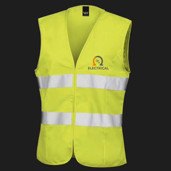 Printed - HG Electrical  - Left Chest - Women's Safety Vest Thumbnail