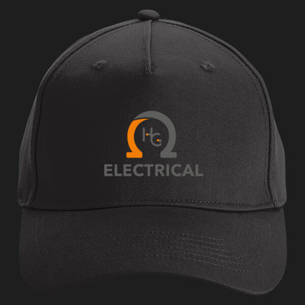Printed - HG Electrical  - Left Chest - Organic Cotton 5 Panel Cap Thumbnail