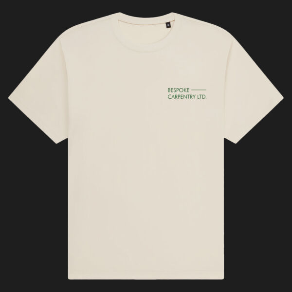 Printed - Bespoke Carpentry - Left Chest - Organic Heavy T-Shirt Thumbnail
