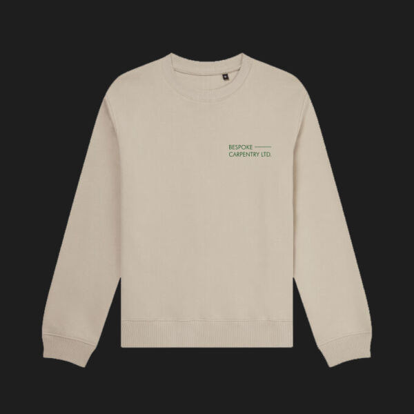 Printed - Bespoke Carpentry - Left Chest - Organic Sweatshirt Thumbnail