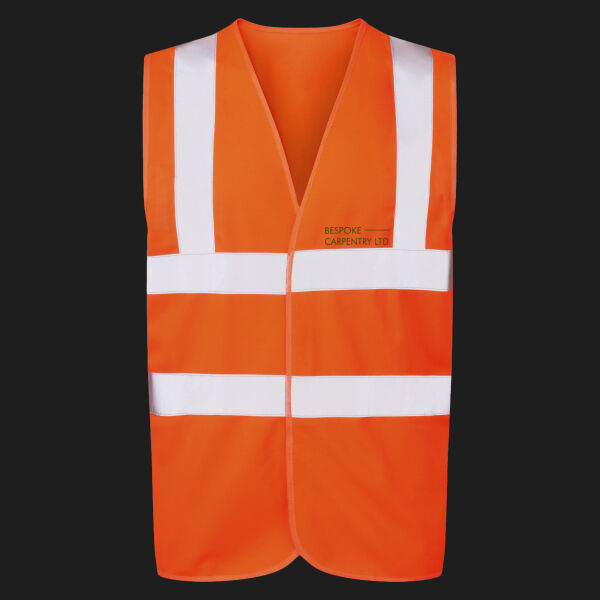 Printed - Bespoke Carpentry - Left Chest - UCC 4-Band Safety Waistcoat Thumbnail
