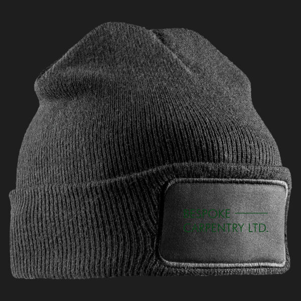 Printed - Bespoke Carpentry - Left Chest - Double Knit Printers Beanie Thumbnail