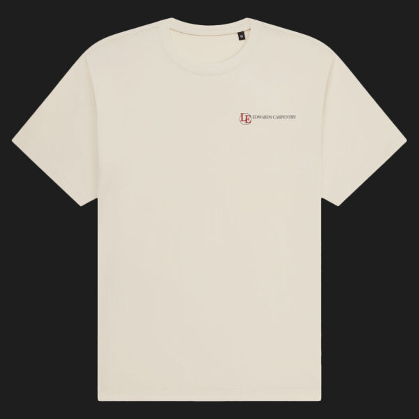 Printed Edwards Carpentry Left Chest - Organic Heavy T-Shirt Thumbnail