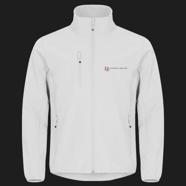 Printed Edwards Carpentry Left Chest - Classic Softshell Jacket Thumbnail