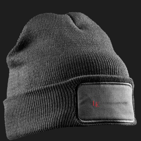 Printed Edwards Carpentry Left Chest - Double Knit Printers Beanie Thumbnail
