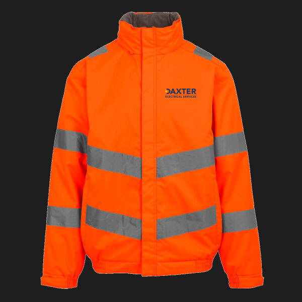 Printed Daxter Electricals Left Chest - Hi-Vis Pro Contract Dover Jacket (Class 3) Thumbnail