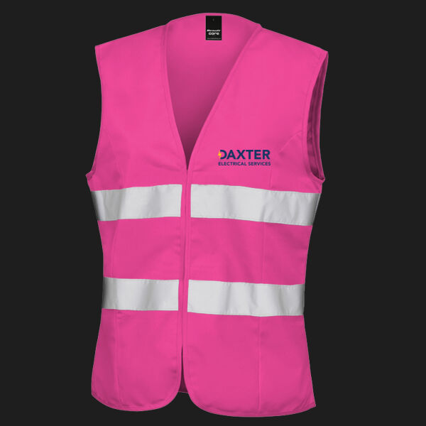 Printed Daxter Electricals Left Chest - Women's Safety Vest Thumbnail