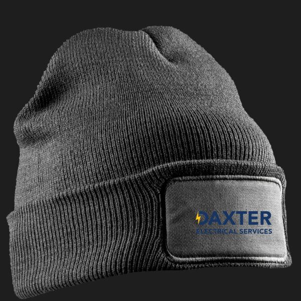 Printed Daxter Electricals Left Chest - Double Knit Printers Beanie Thumbnail