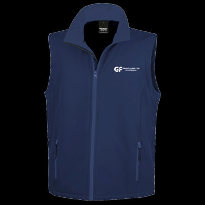 Printed Grant Frampton Electrical Left Chest - Men's Printable Softshell Bodywarmer with Recycled Fleece Inner Thumbnail