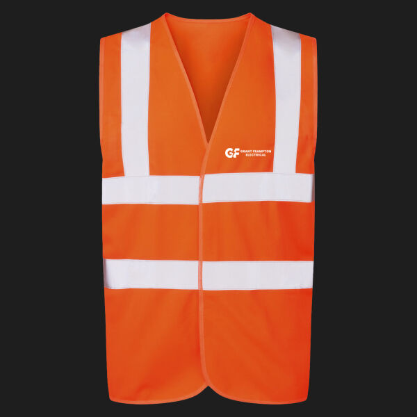 Printed Grant Frampton Electrical Left Chest - UCC 4-Band Safety Waistcoat Thumbnail