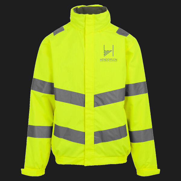 Printed Henderson Electrical Solutions Left Chest - Hi-Vis Pro Contract Dover Jacket (Class 3) Thumbnail