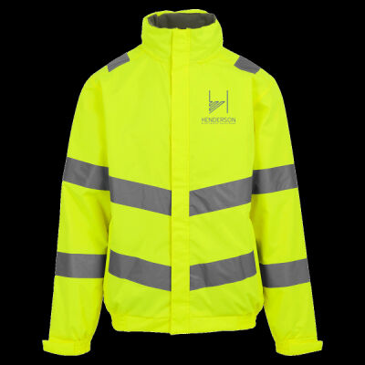 Printed Henderson Electrical Solutions Left Chest - Hi-Vis Pro Contract Dover Jacket (Class 3) Thumbnail
