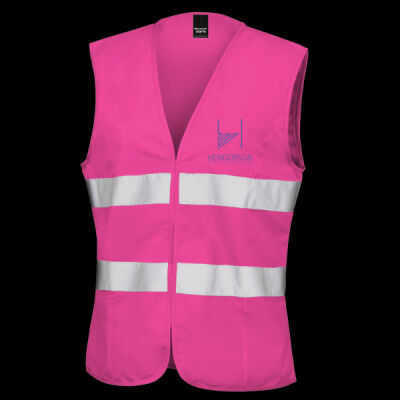 Printed Henderson Electrical Solutions Left Chest - Women's Safety Vest Thumbnail