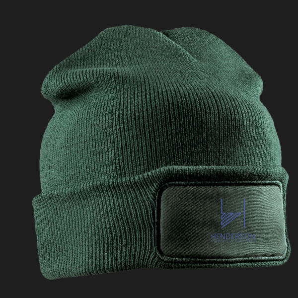 Printed Henderson Electrical Solutions Left Chest - Double Knit Printers Beanie Thumbnail