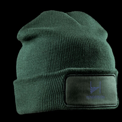 Printed Henderson Electrical Solutions Left Chest - Double Knit Printers Beanie Thumbnail