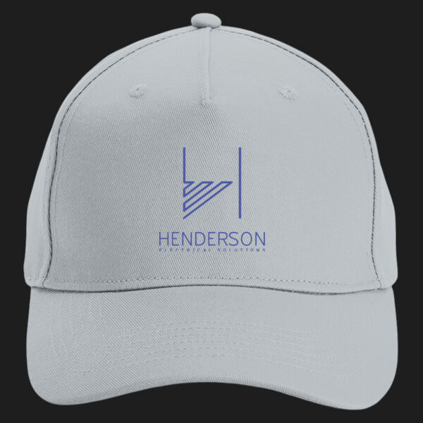 Printed Henderson Electrical Solutions Left Chest - Organic Cotton 5 Panel Cap Thumbnail