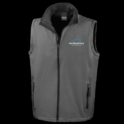 Printed - Waterlooville - Left Chest - Men's Printable Softshell Bodywarmer with Recycled Fleece Inner Thumbnail