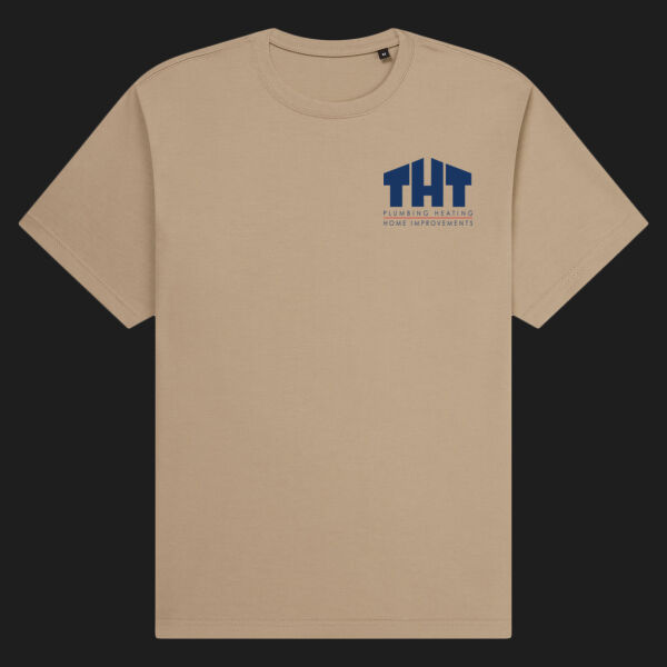 Printed - THT  Plumbing - Left Chest - Organic Heavy T-Shirt Thumbnail