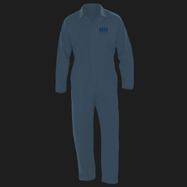 Printed - THT  Plumbing - Left Chest - Action Overall with zip front Thumbnail