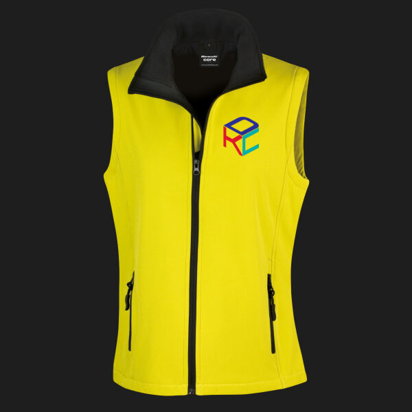Printed - The Kitchen Decorating  - Left Chest - Ladies' Printable Softshell Bodywarmer with Recycled Fleece Inner Thumbnail