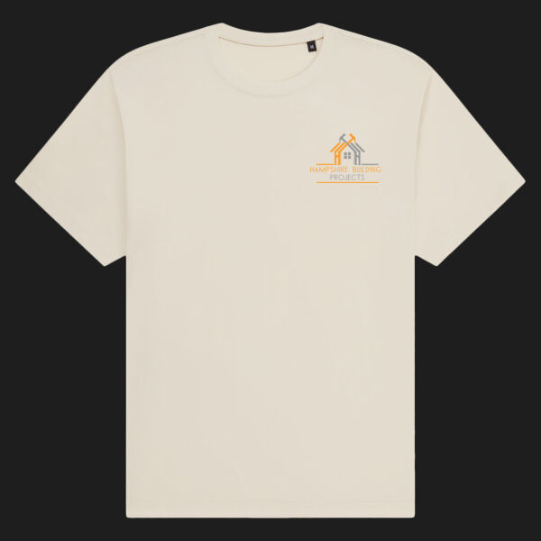 Printed - Hampshire Building Projects  - Left Chest - Organic Heavy T-Shirt Thumbnail