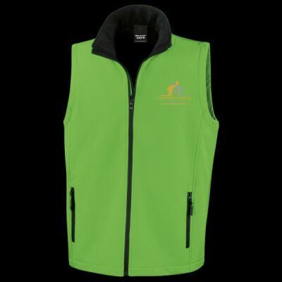 Printed - Hampshire Building Projects  - Left Chest - Men's Printable Softshell Bodywarmer with Recycled Fleece Inner Thumbnail