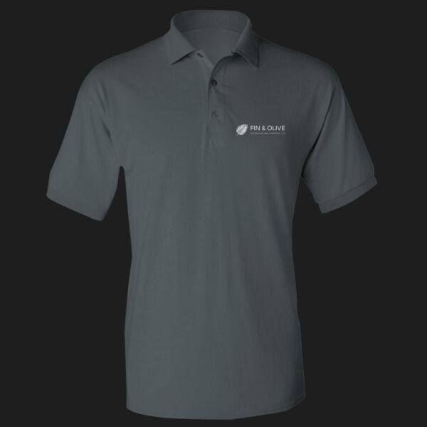 Printed - Fin and Olive - Left Chest - DryBlend® Adult Jersey Polo Thumbnail