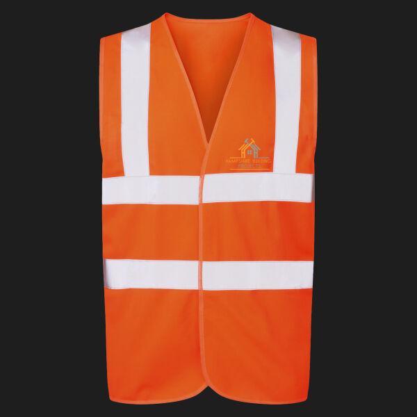 Printed - Hampshire Building Projects  - Left Chest - UCC 4-Band Safety Waistcoat Thumbnail