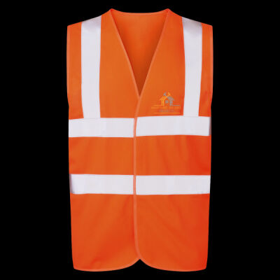 Printed - Hampshire Building Projects  - Left Chest - UCC 4-Band Safety Waistcoat Thumbnail