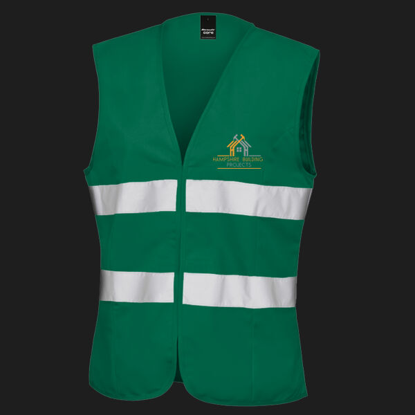Printed - Hampshire Building Projects  - Left Chest - Women's Safety Vest Thumbnail