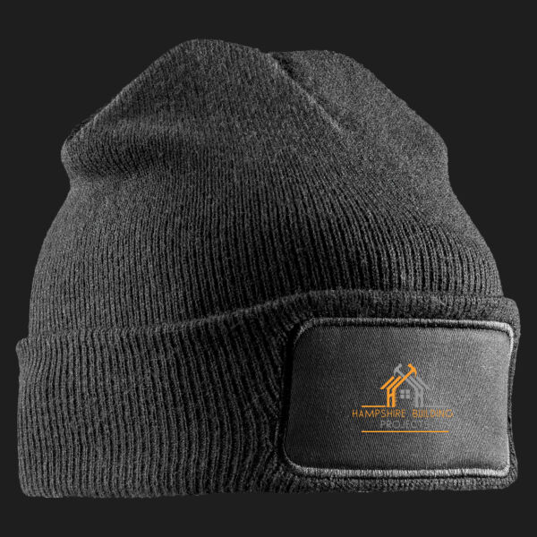 Printed - Hampshire Building Projects  - Left Chest - Double Knit Printers Beanie Thumbnail