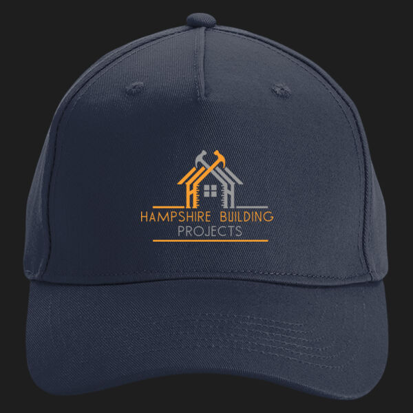 Printed - Hampshire Building Projects  - Left Chest - Organic Cotton 5 Panel Cap Thumbnail