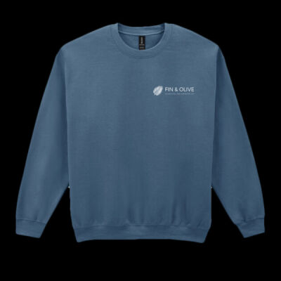 Printed - Fin and Olive - Left Chest - Heavy Blend™ Adult Crewneck Sweatshirt Thumbnail