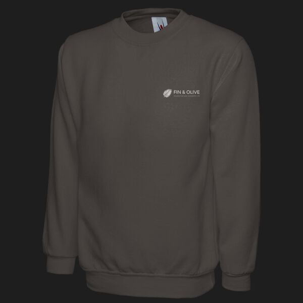 Printed - Fin and Olive - Left Chest - Classic Sweatshirt Thumbnail