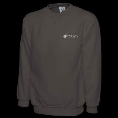 Printed - Fin and Olive - Left Chest - Classic Sweatshirt Thumbnail