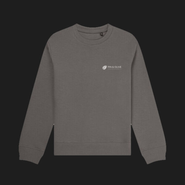Printed - Fin and Olive - Left Chest - Organic Sweatshirt Thumbnail