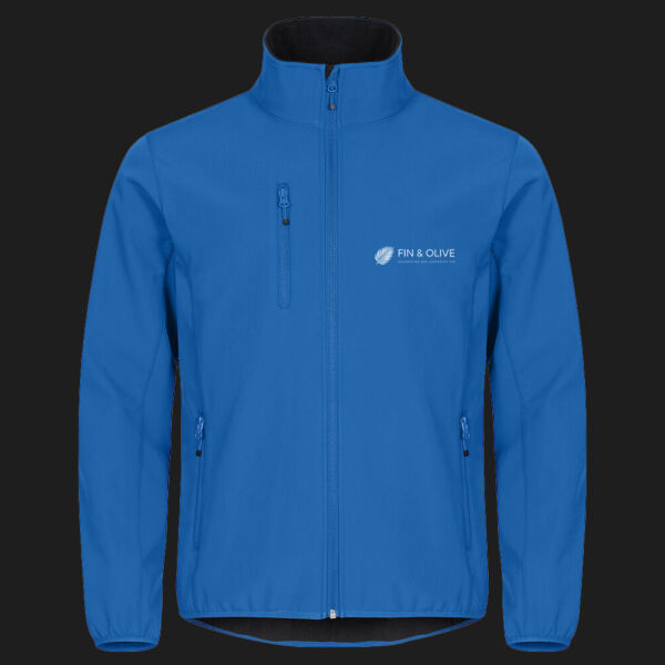 Printed - Fin and Olive - Left Chest - Classic Softshell Jacket Thumbnail